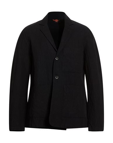 Man Blazer Midnight blue Size 40 Cotton, Linen, Elastane