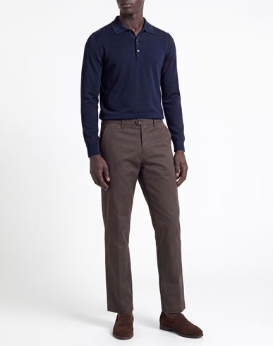 Man Pants Charcoal Size 40 Cotton, Elastane