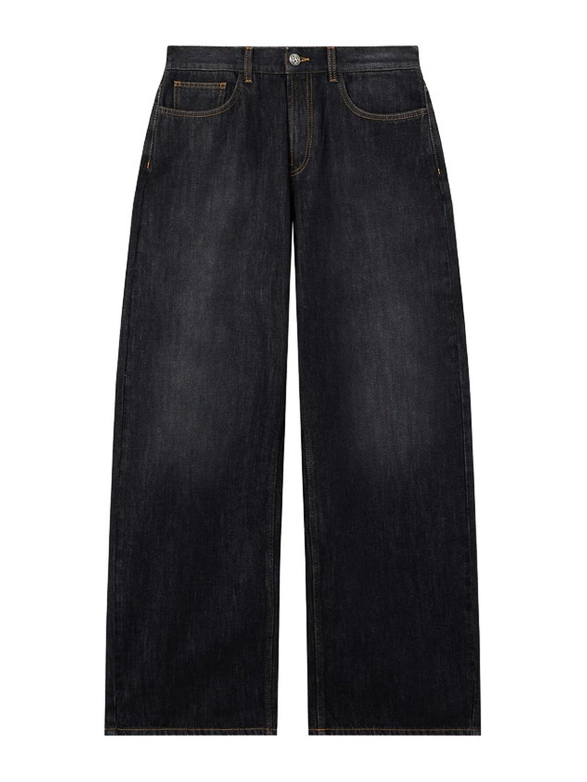 Curved Logo Denim Jeans