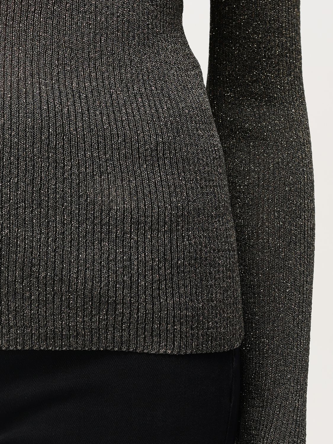 Lurex detailing jumper - Grey