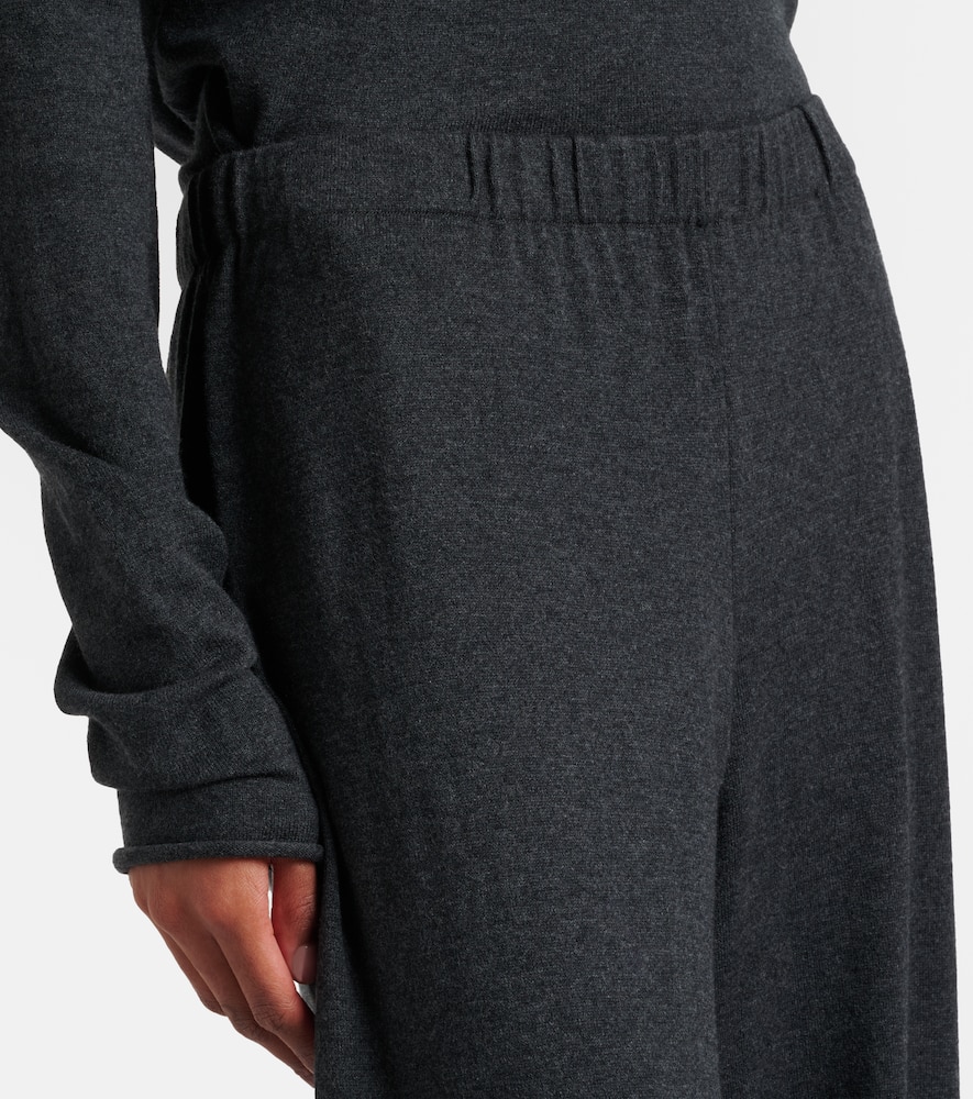 Aina cotton and cashmere wide-leg pants