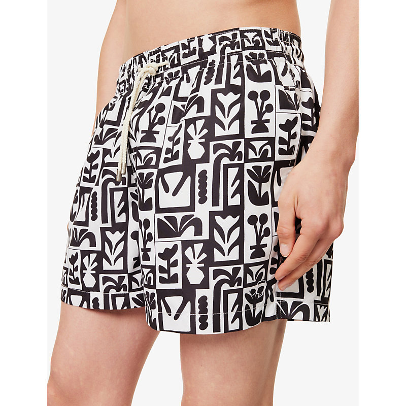 Arrels Barcelona 남성 Mens Black Blooming Timo Printed Swim Shorts XL 75521326