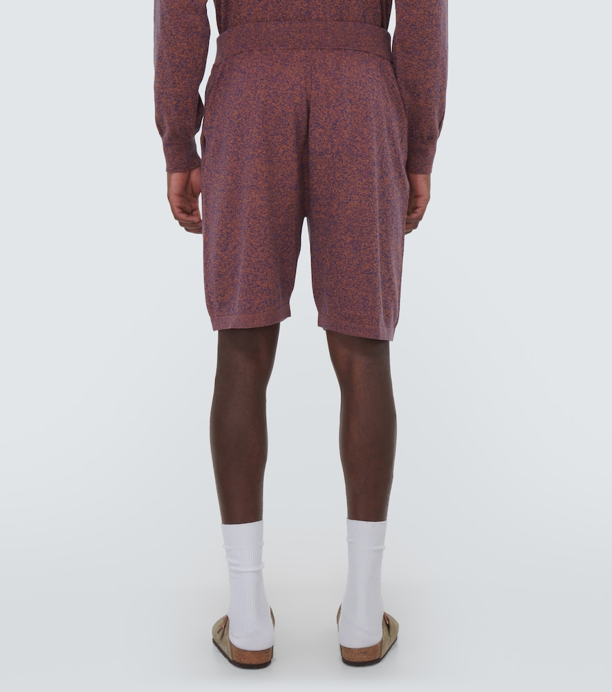 Nova mélange cotton and cashmere shorts