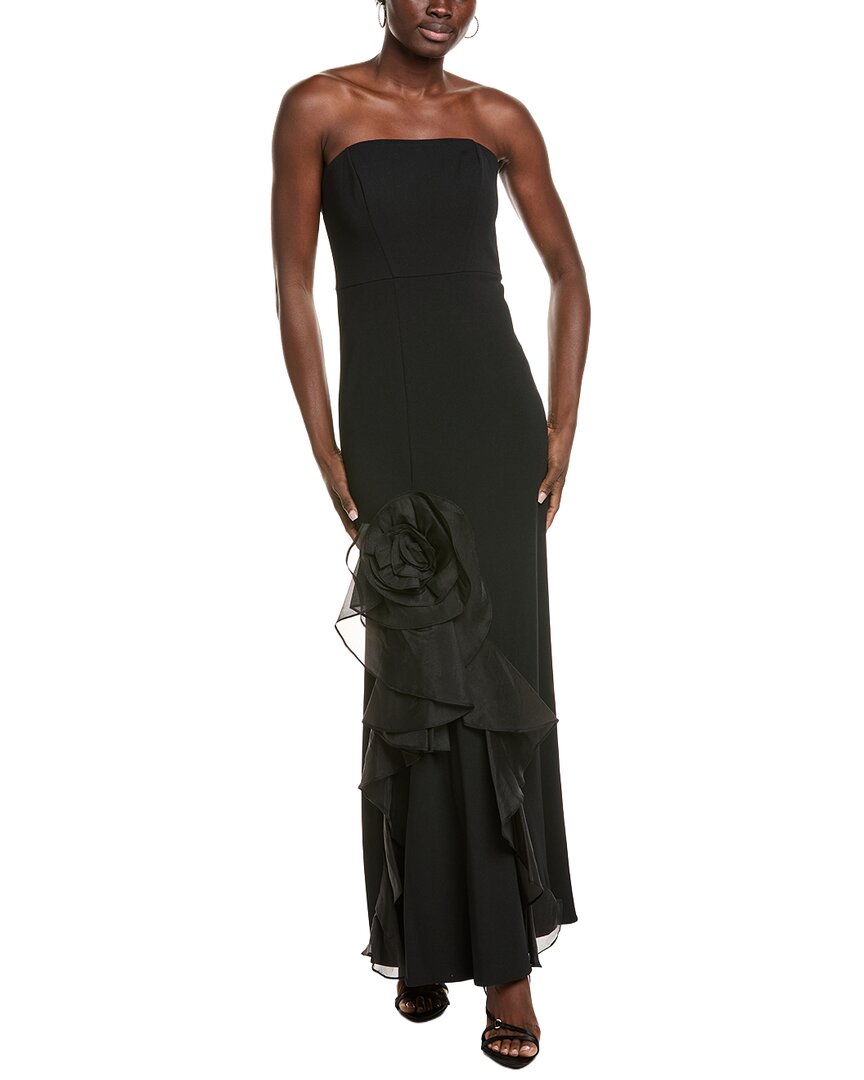 Cascading Rose Column Gown
