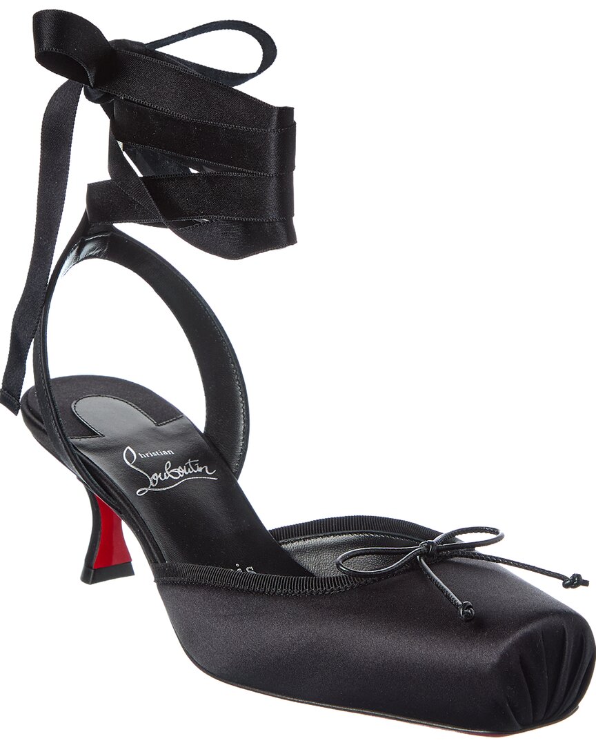 Cassia Lace-Up 55 Satin Slingback Pump