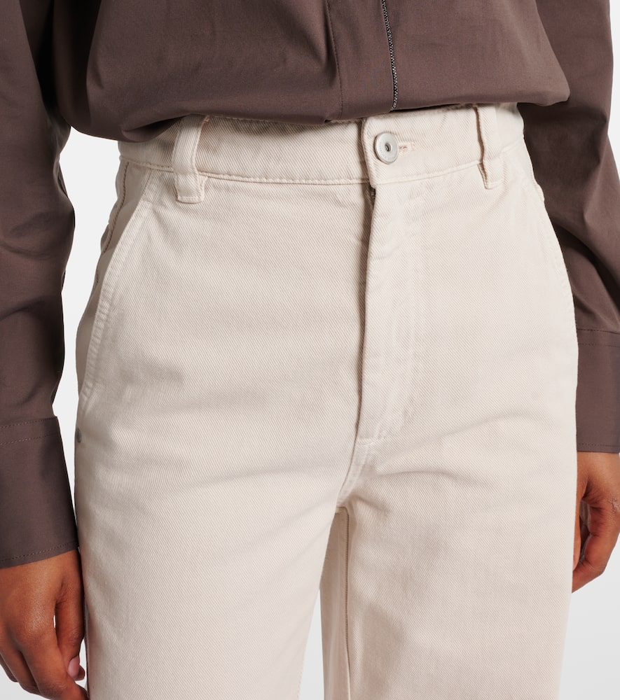 High-rise straight jeans