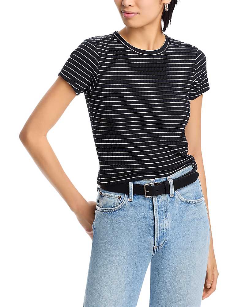 Luca Striped Ribbed Baby Tee