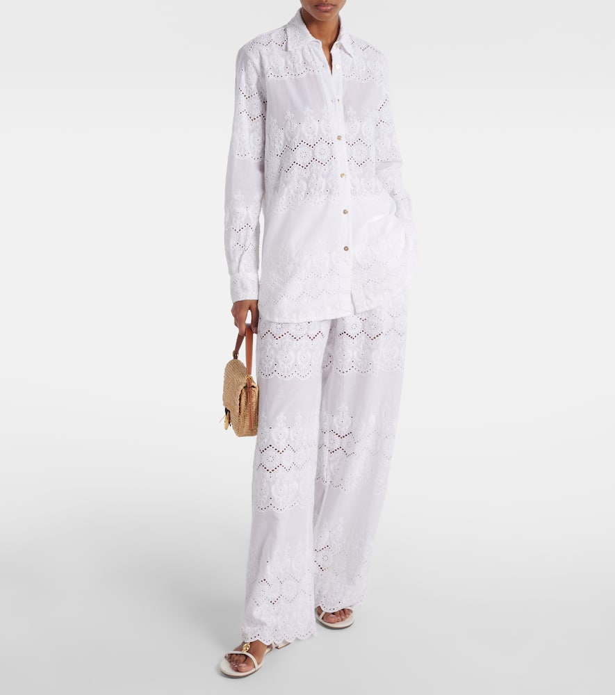 Orla broderie anglaise cotton shirt