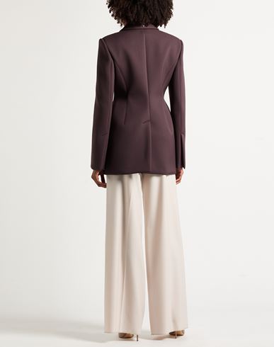 Woman Jacket Plum Size 10 Polyester, Virgin Wool