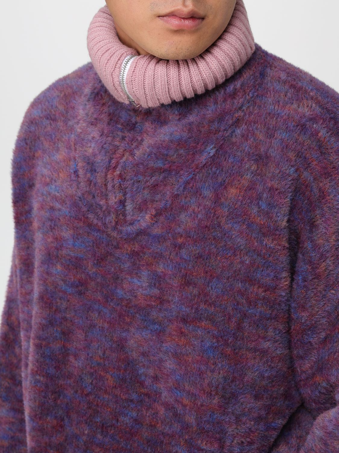 Sweater Men color Wine