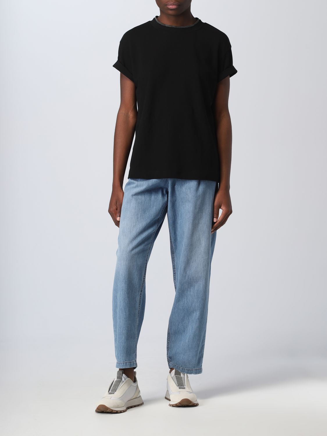 Top Woman color Black