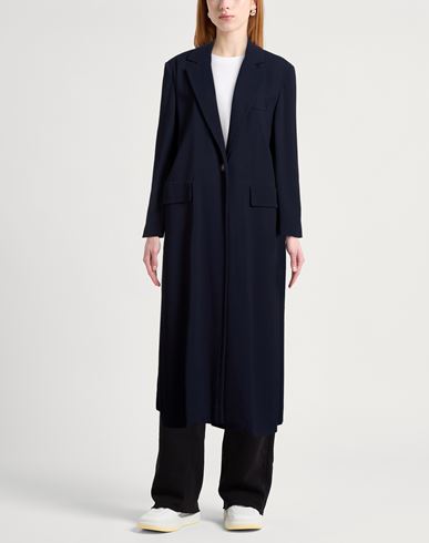Woman Overcoat & Trench Coat Navy Size 10 Viscose