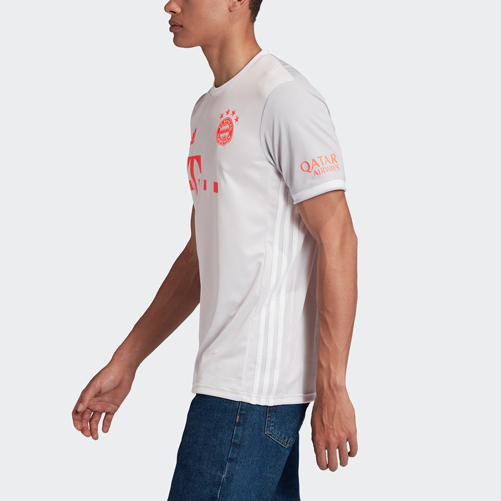 FCB A JSY Round Neck Sports Jersey SW Fan Edition Bayern Munich Away White
