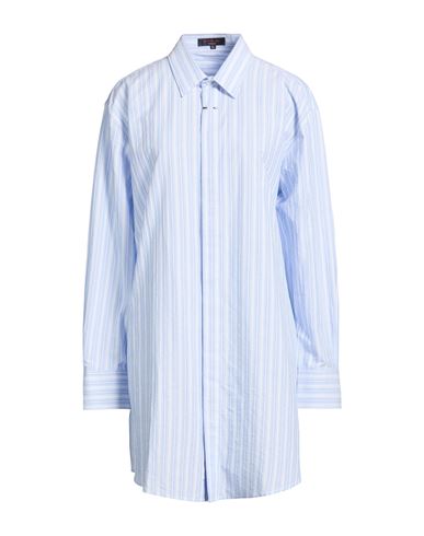 Woman Mini dress Sky blue Size XL Cotton
