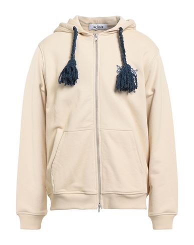 Man Sweatshirt Beige Size L Cotton