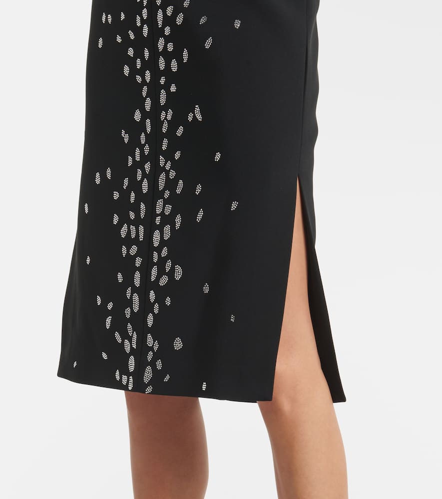Rhinestone-embellished midi dress