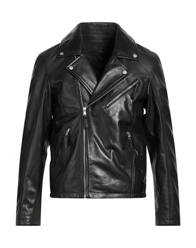 Man Jacket Black Size L Sheepskin
