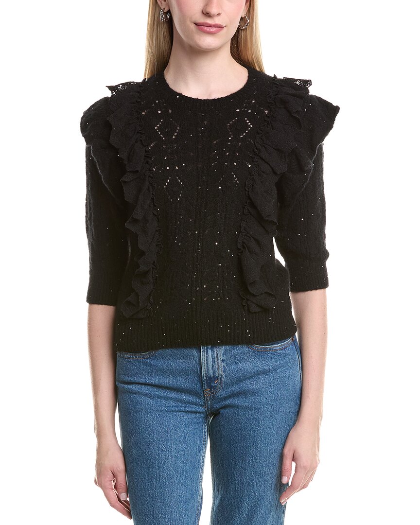 Pointelle Cashmere-Blend Sweater