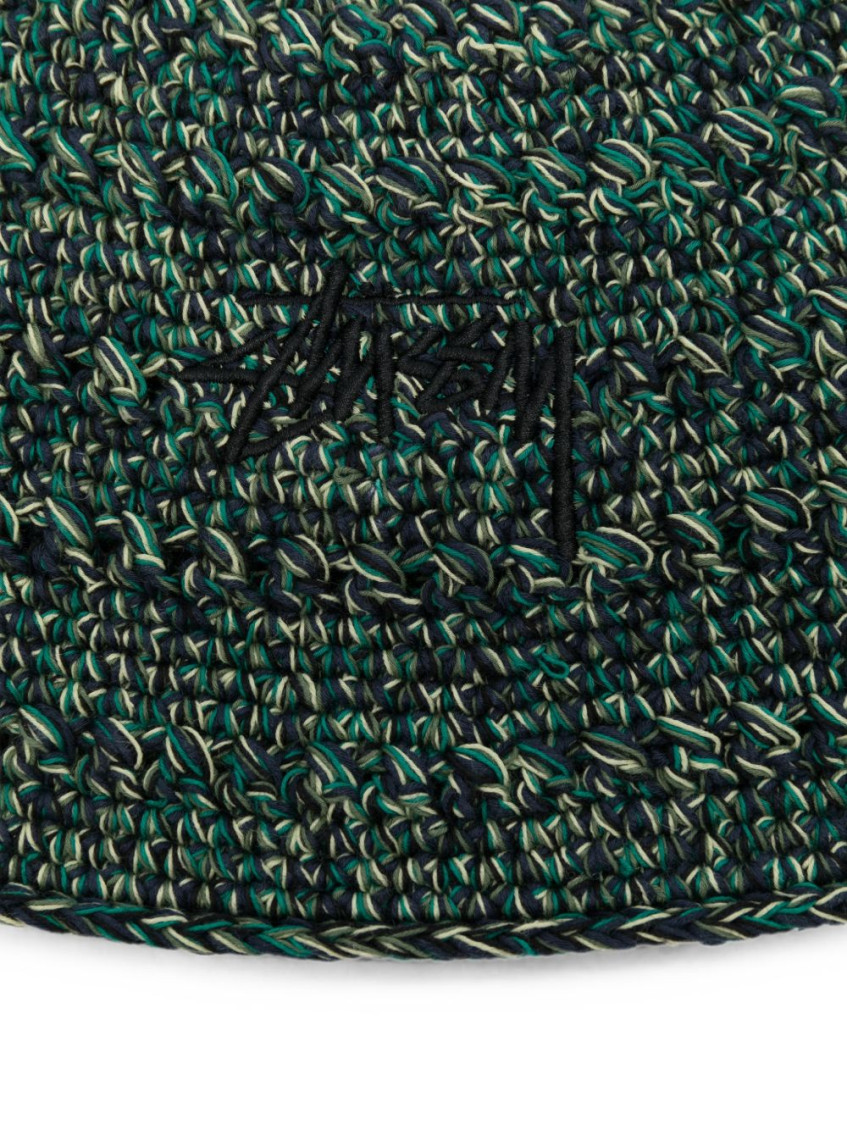Green Knitted Bucket Hat