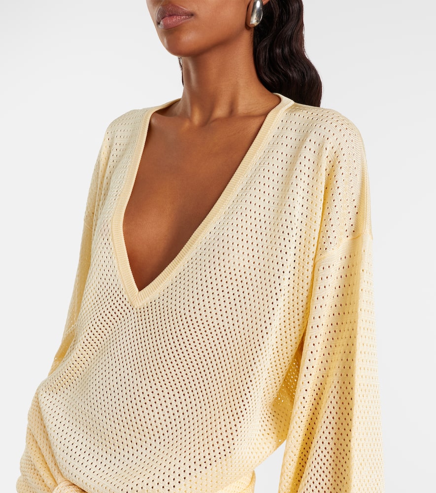 Open-knit minidress