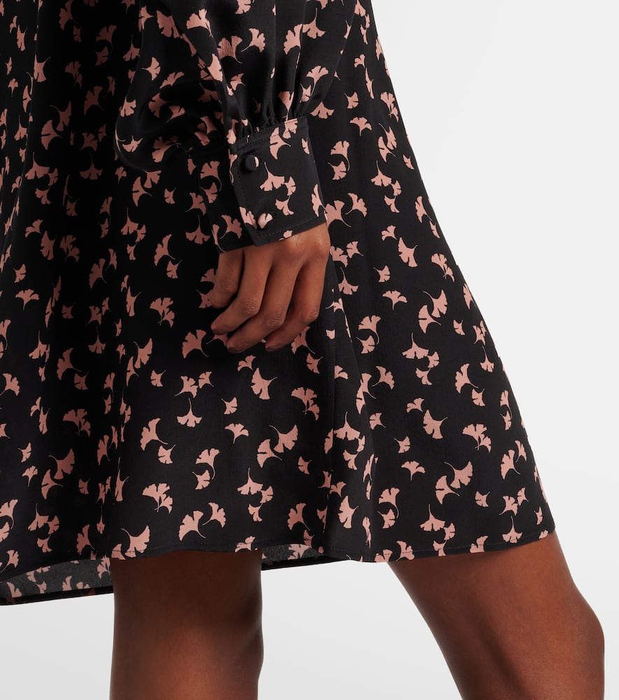 Chloé Floral silk chiffon minidress