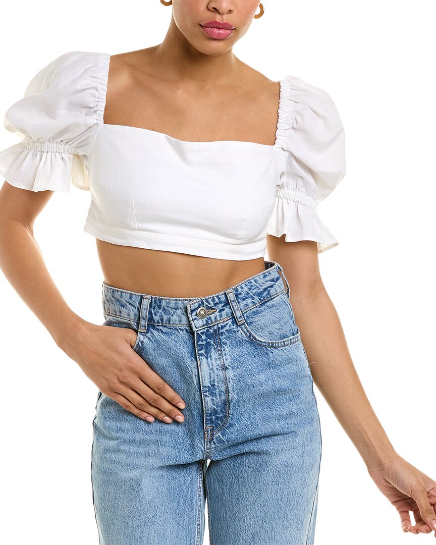 Calla Linen-Blend Top