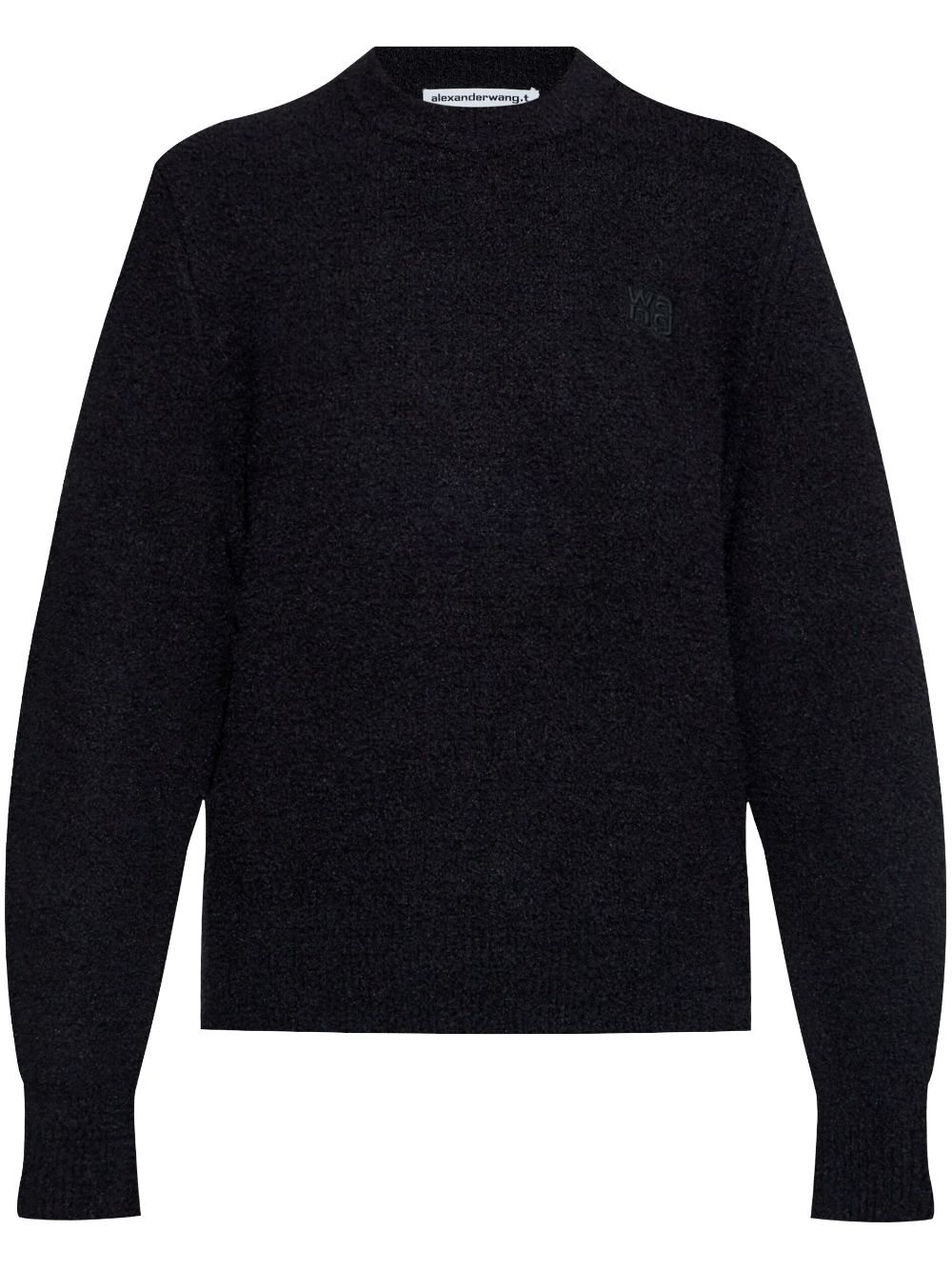 Textured-finish jumper - Black