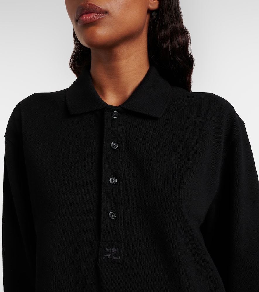 Courrèges Cotton jersey polo sweater