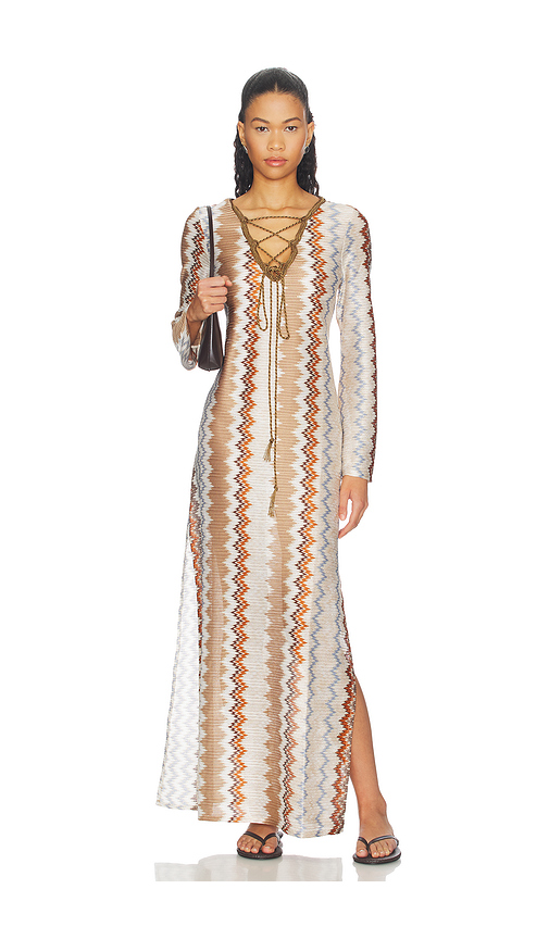 My Beachy Side Vina Kaftan Maxi Dress in Multi. M. Also in