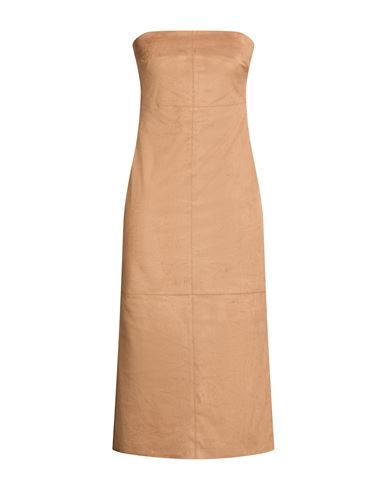 Woman Midi dress Beige Size 4 Polyester, Elastane