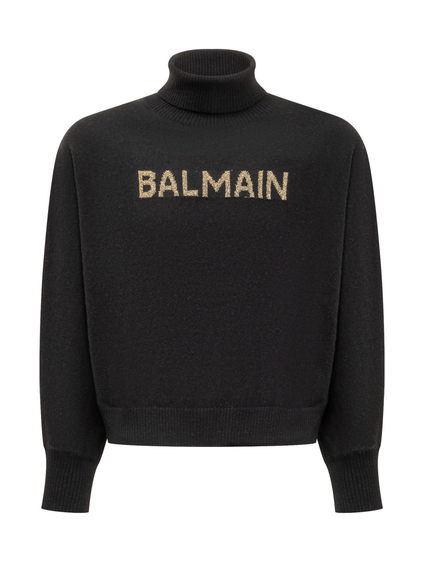 Kids Black Logo Sweater