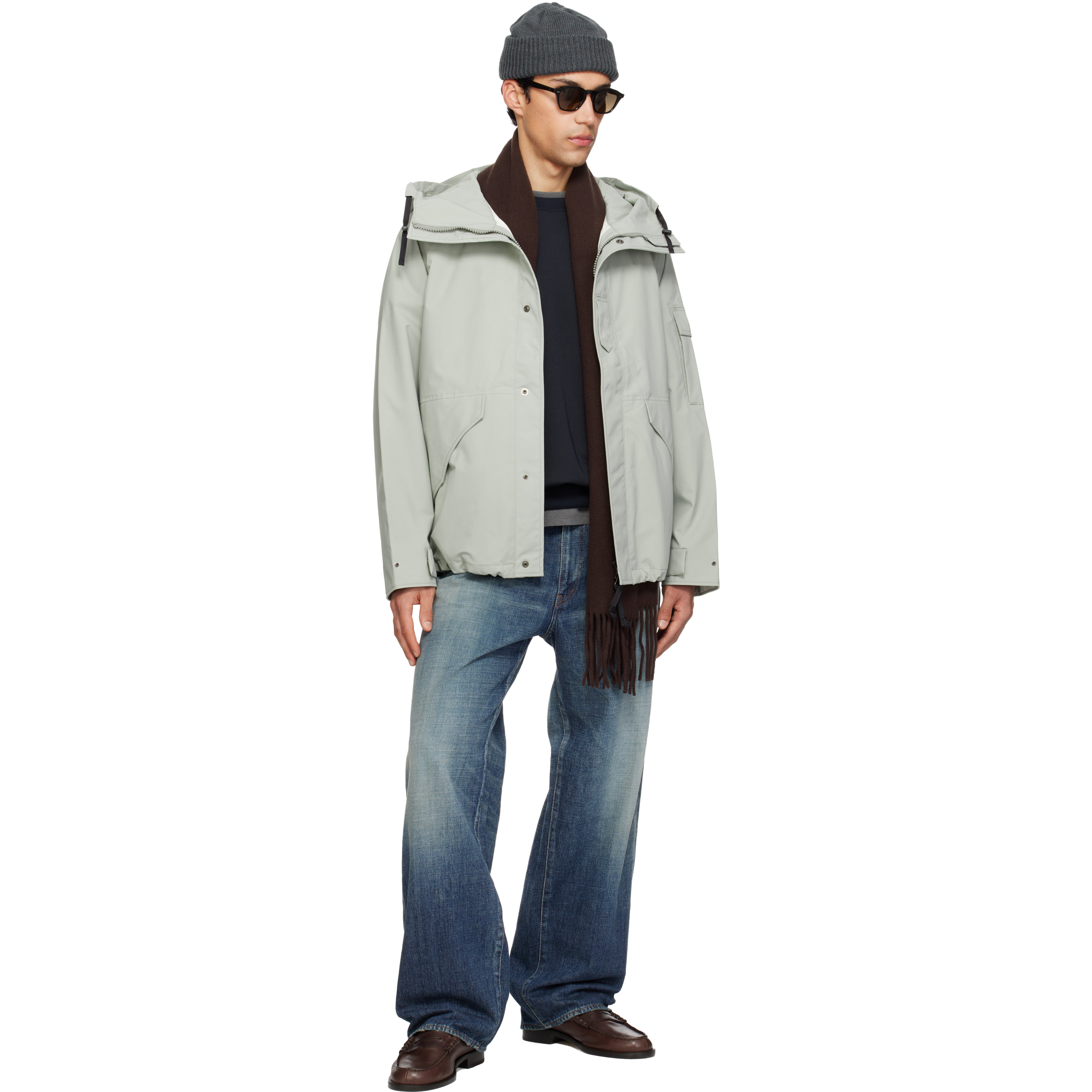 Gray 2L Nylon GORE-TEX Cruiser Jacket