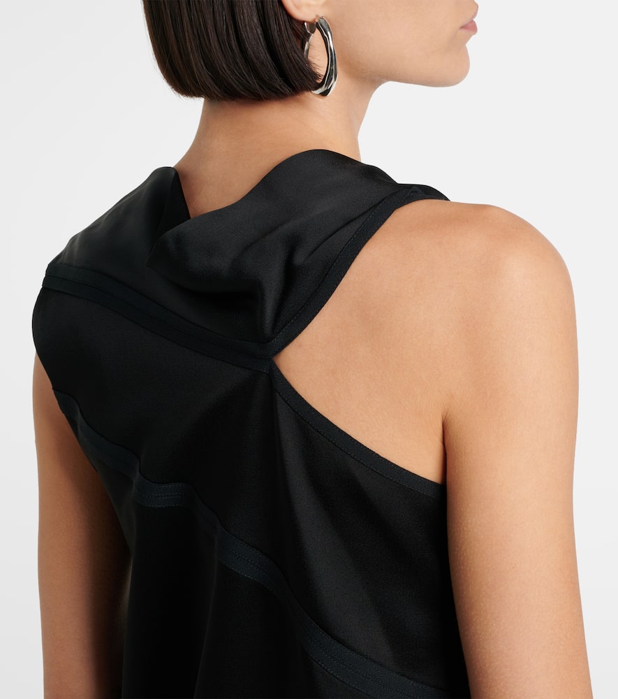 Asymmetric satin top