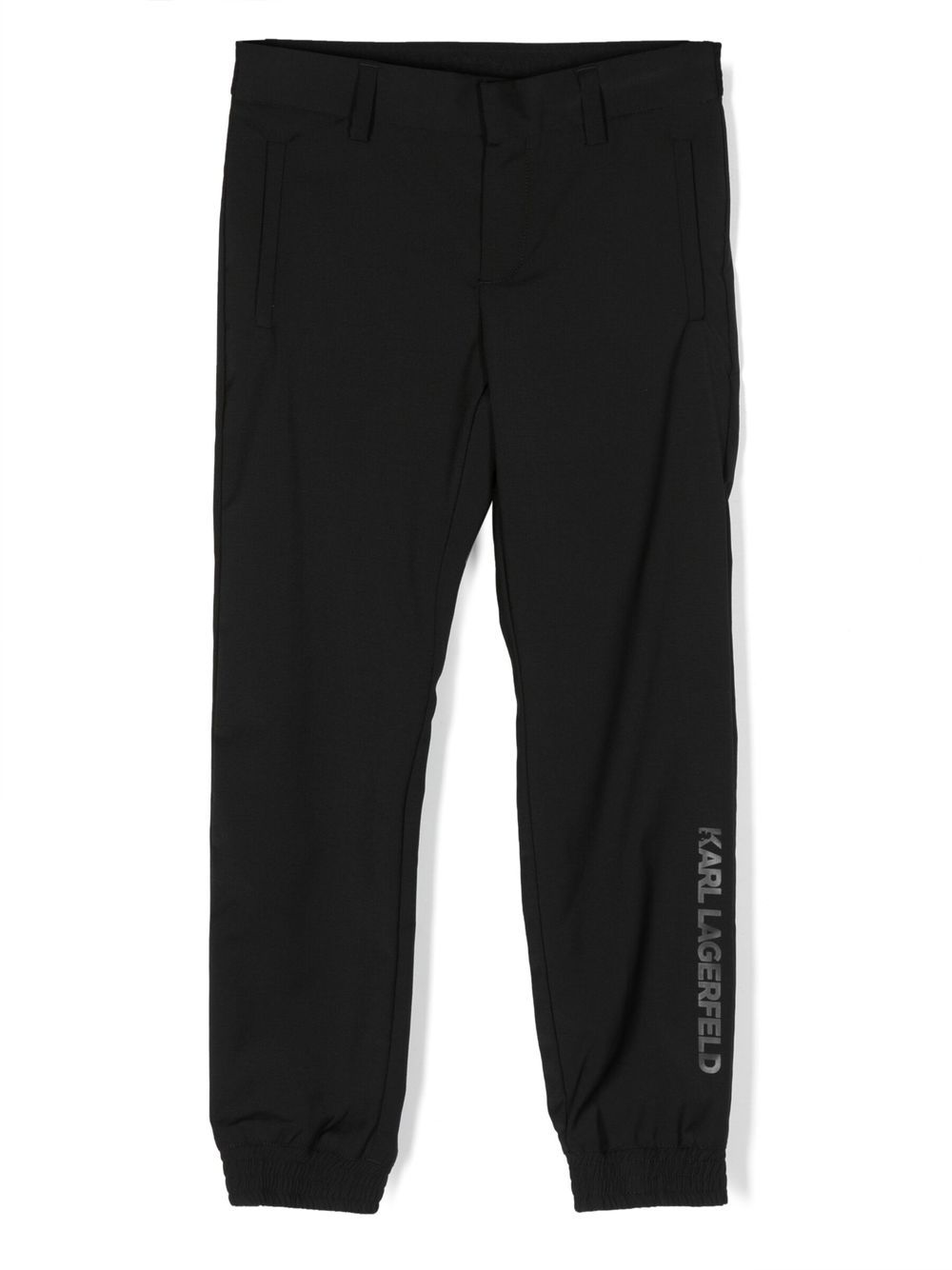 Pantaloni Eleganti Neri In Misto Lana Bambino