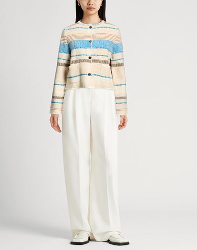 Woman Cardigan Beige Size M Acrylic, Polyester, Wool, Polyamide