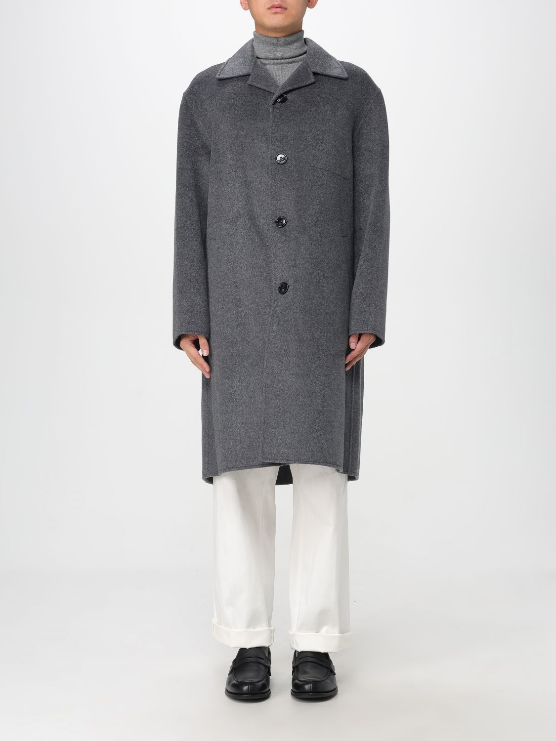 Coat Men color Grey