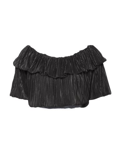 Woman Top Black Size M Polyester, Elastane