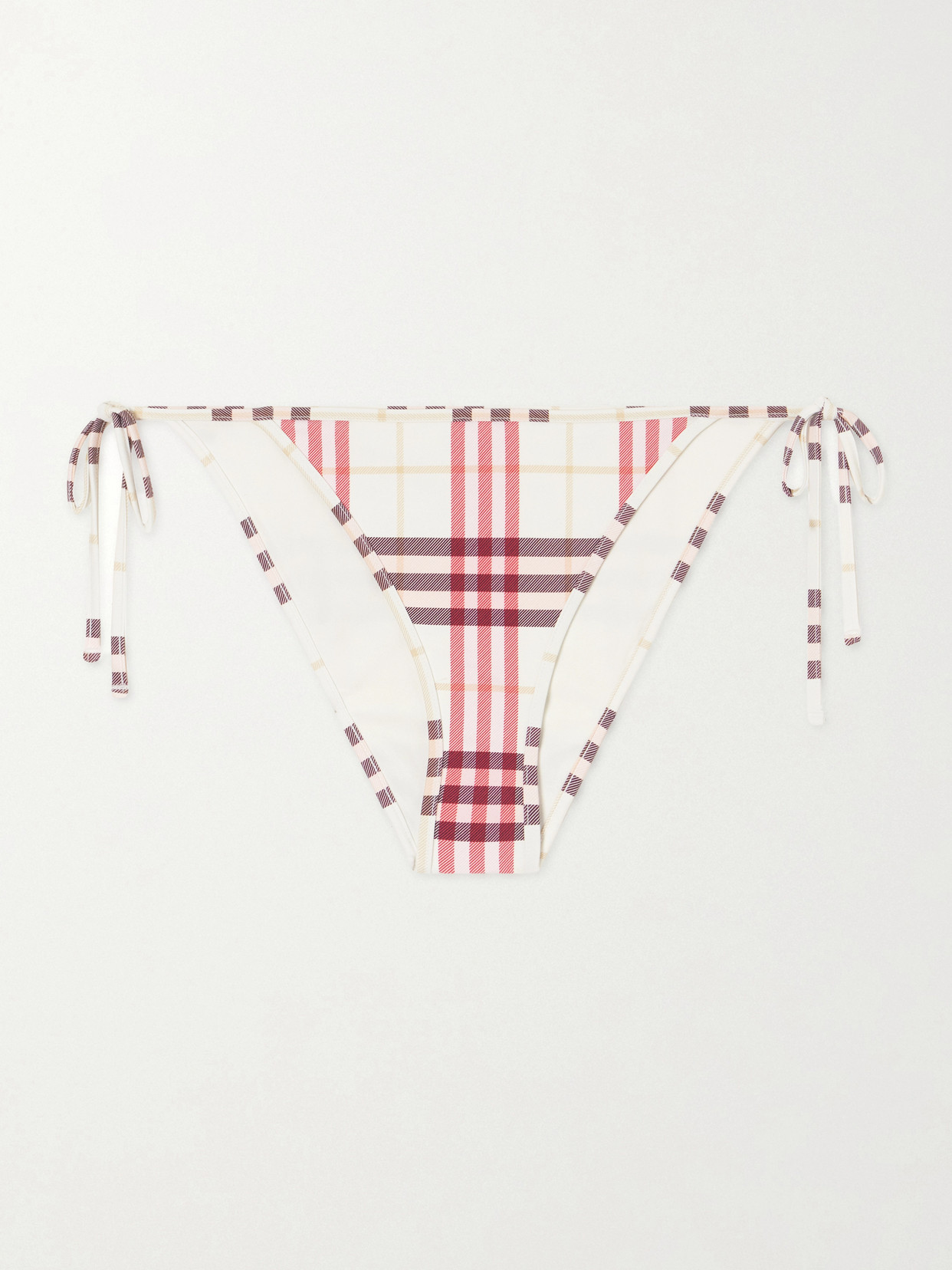 Sadie Checked Bikini Briefs - Pink