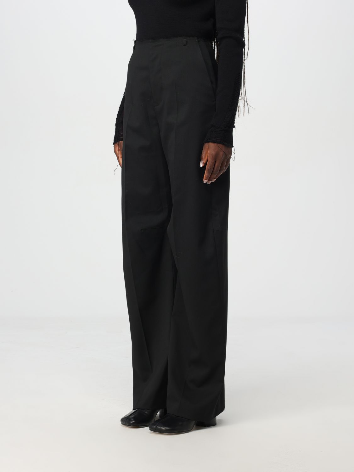 Single-stitch trousers - Black