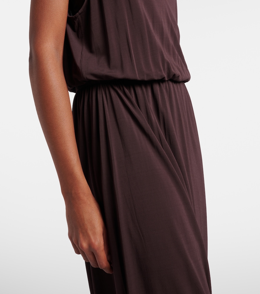 Draped midi dress