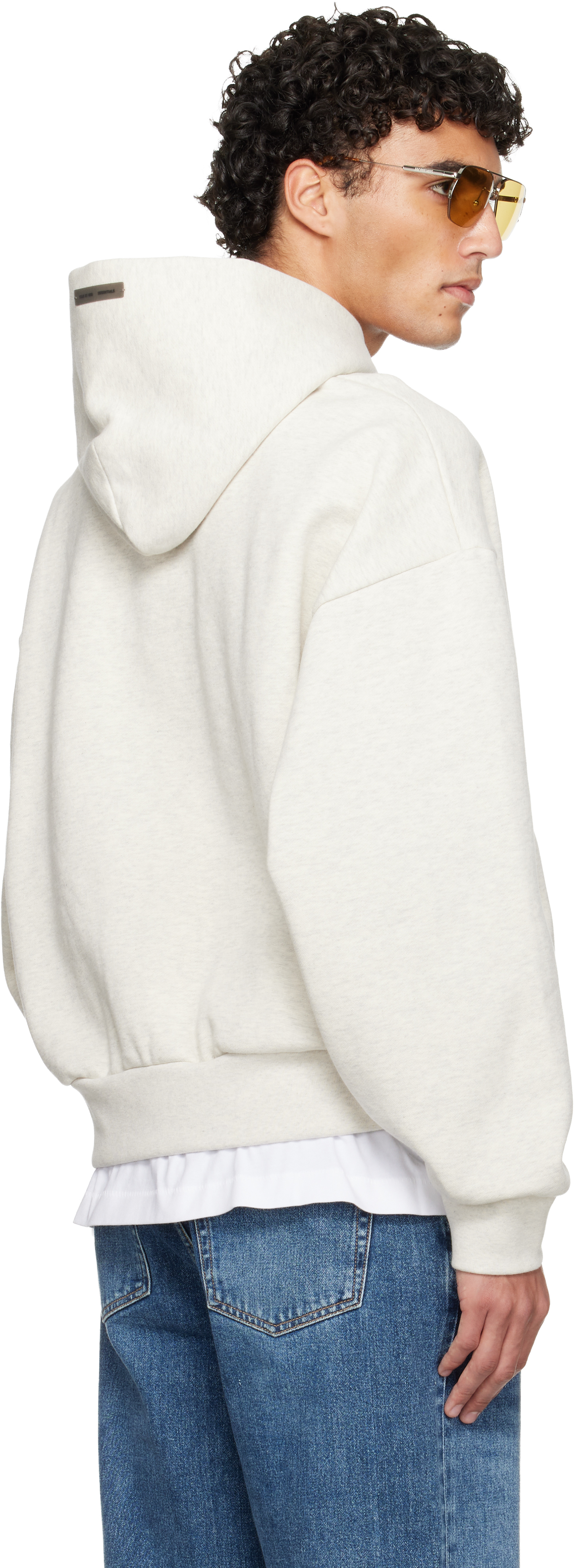Off-White Holiday Embossed 'Essentials' Classic Hoodie