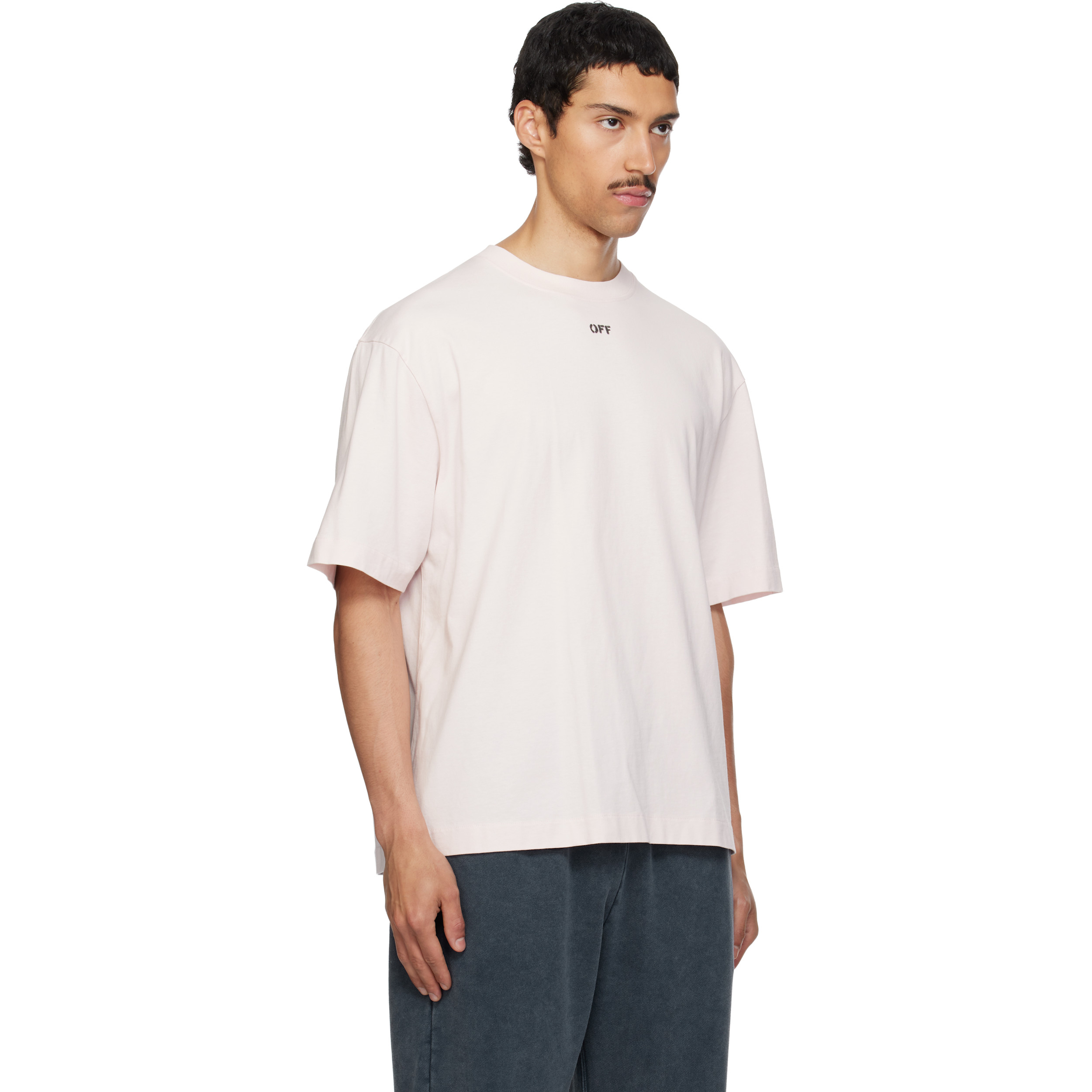 Pink Rubbed Paint Arrow Skate T-shirt