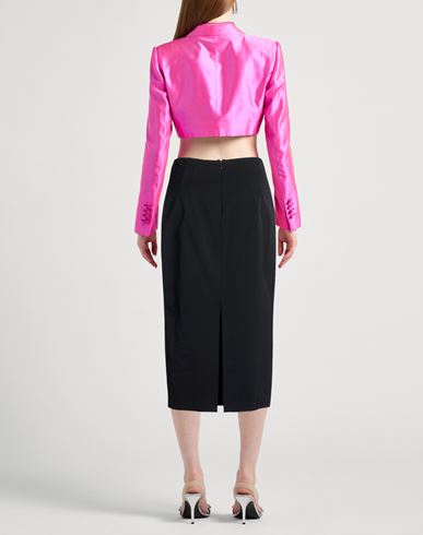 Woman Midi skirt Black Size 10 Viscose, Elastane