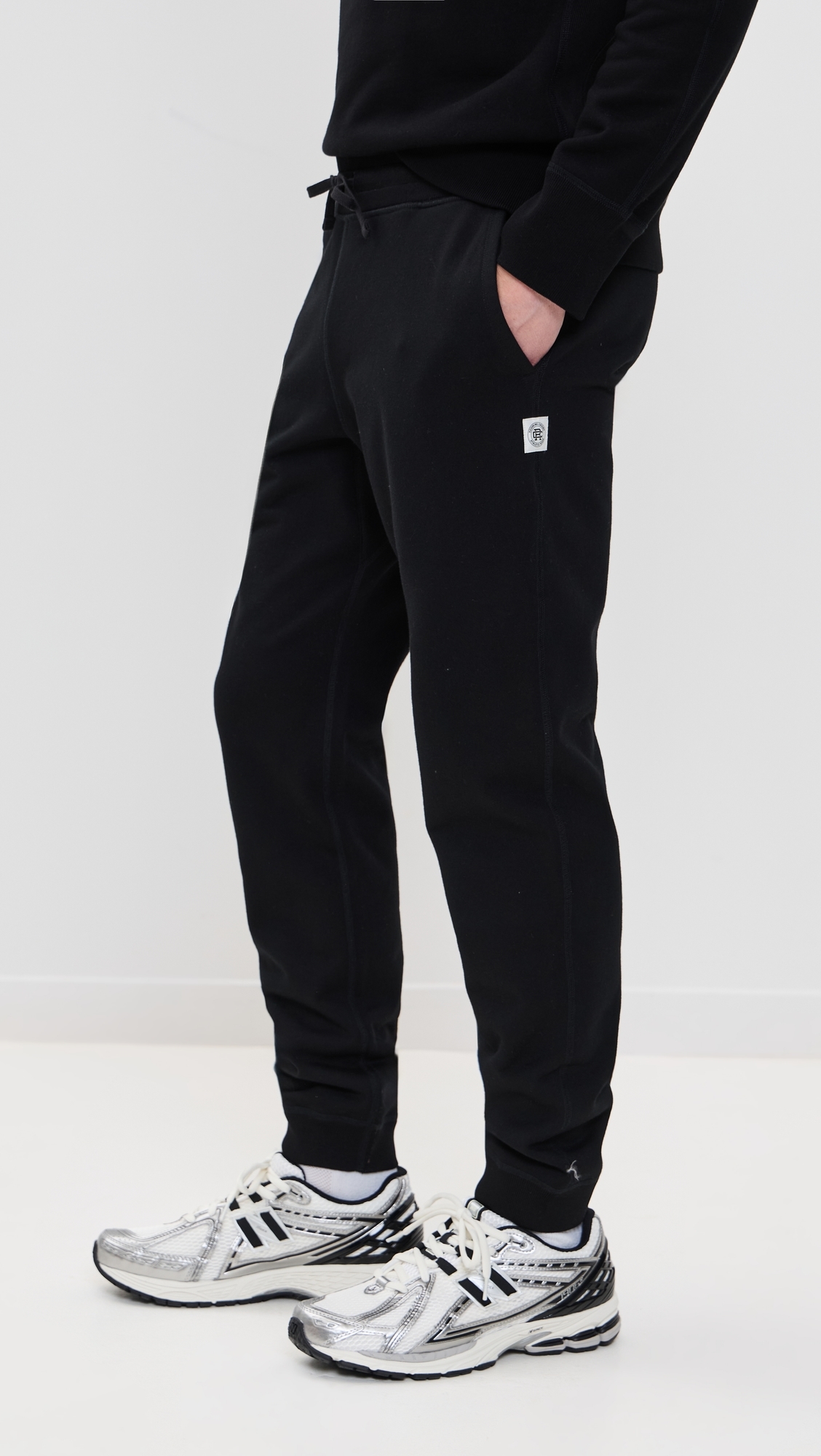 Reigning Champ Midweight Terry Slim Sweatpants Black
