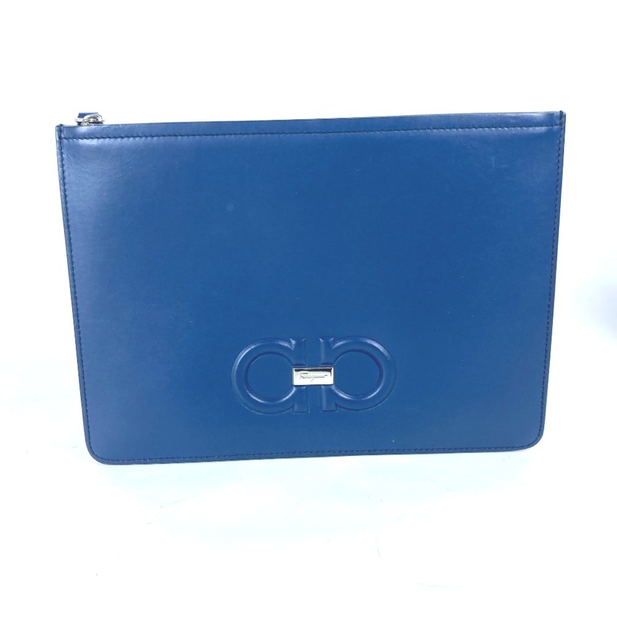 Leather Clutch Bag Pouch (Pre-Owned)