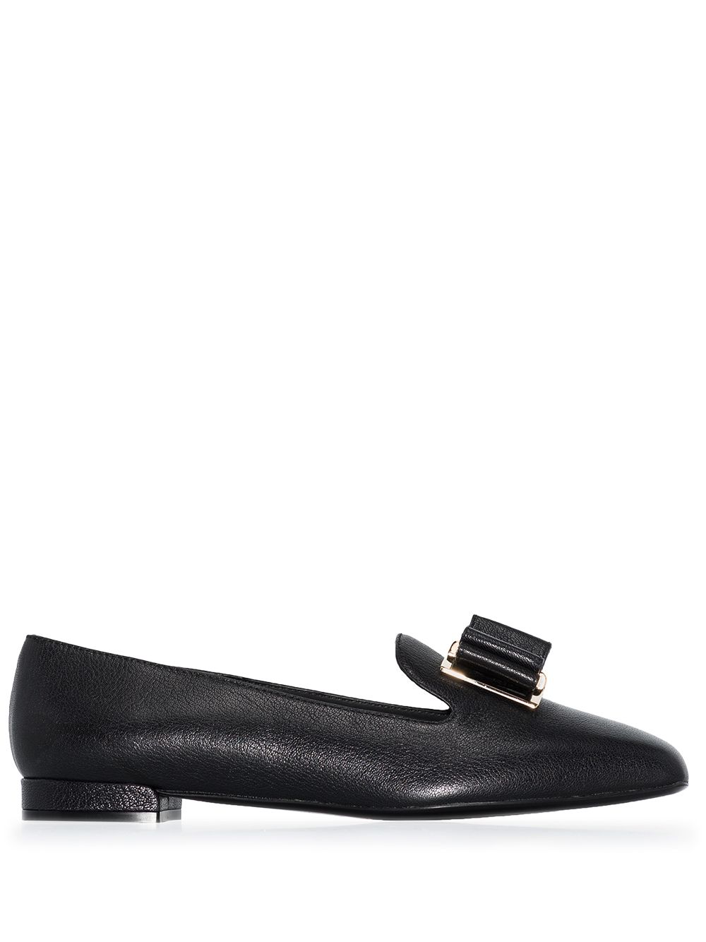 Zaneta double-bow moccasins - Black