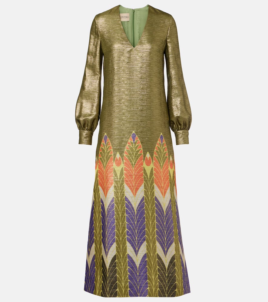 Voyage Imaginaire lamé maxi dress