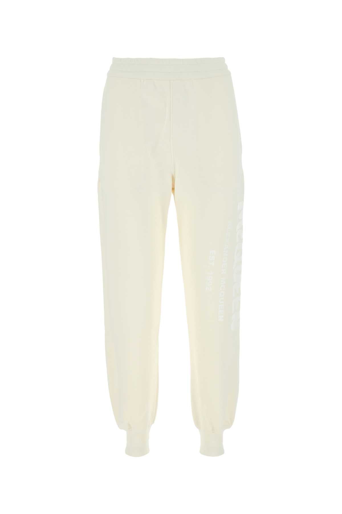 Cotton Joggers — Beige