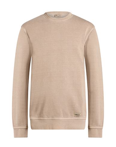 Man Sweatshirt Khaki Size XL Cotton, Polyester