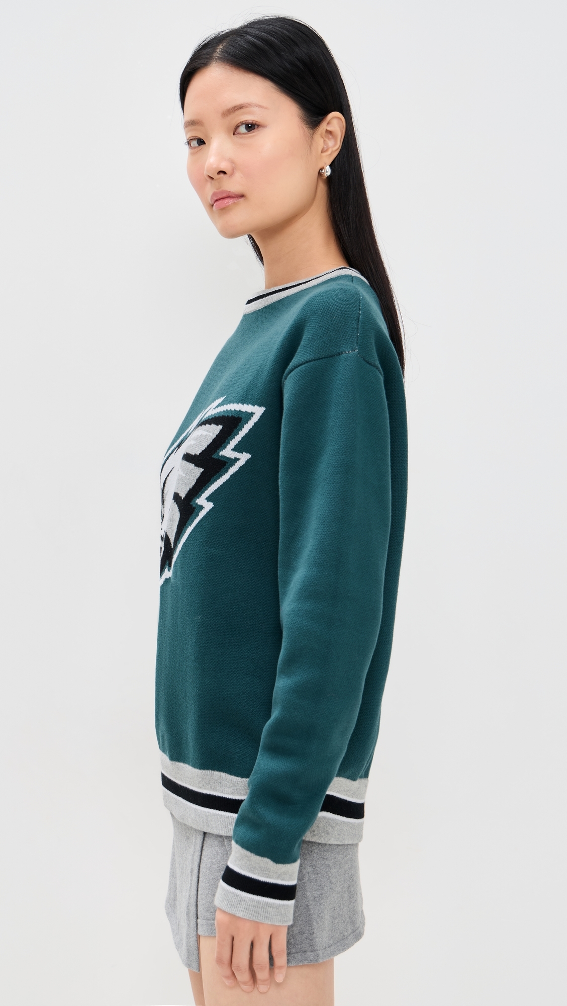 Eagles Crewneck Sweater Eagles Midnight Green